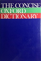 The concise Oxford dictionary of current English