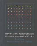 Measurement and Evaluation in Education and Psychology