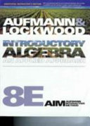 Aufmann & Lockwood Introductory Algebra: an applied approach