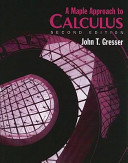 A Maple Approach to Calculus