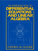 An Introduction to Differential Equations and Linear Algebra