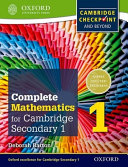 Oxford International Maths for Cambridge Secondary 1 Student Book 1