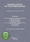 Federal Rules of Civil Procedure 2017-2018