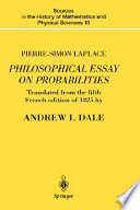  Philosophical essay on probabilities