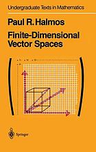 Finite-dimensional vector spaces