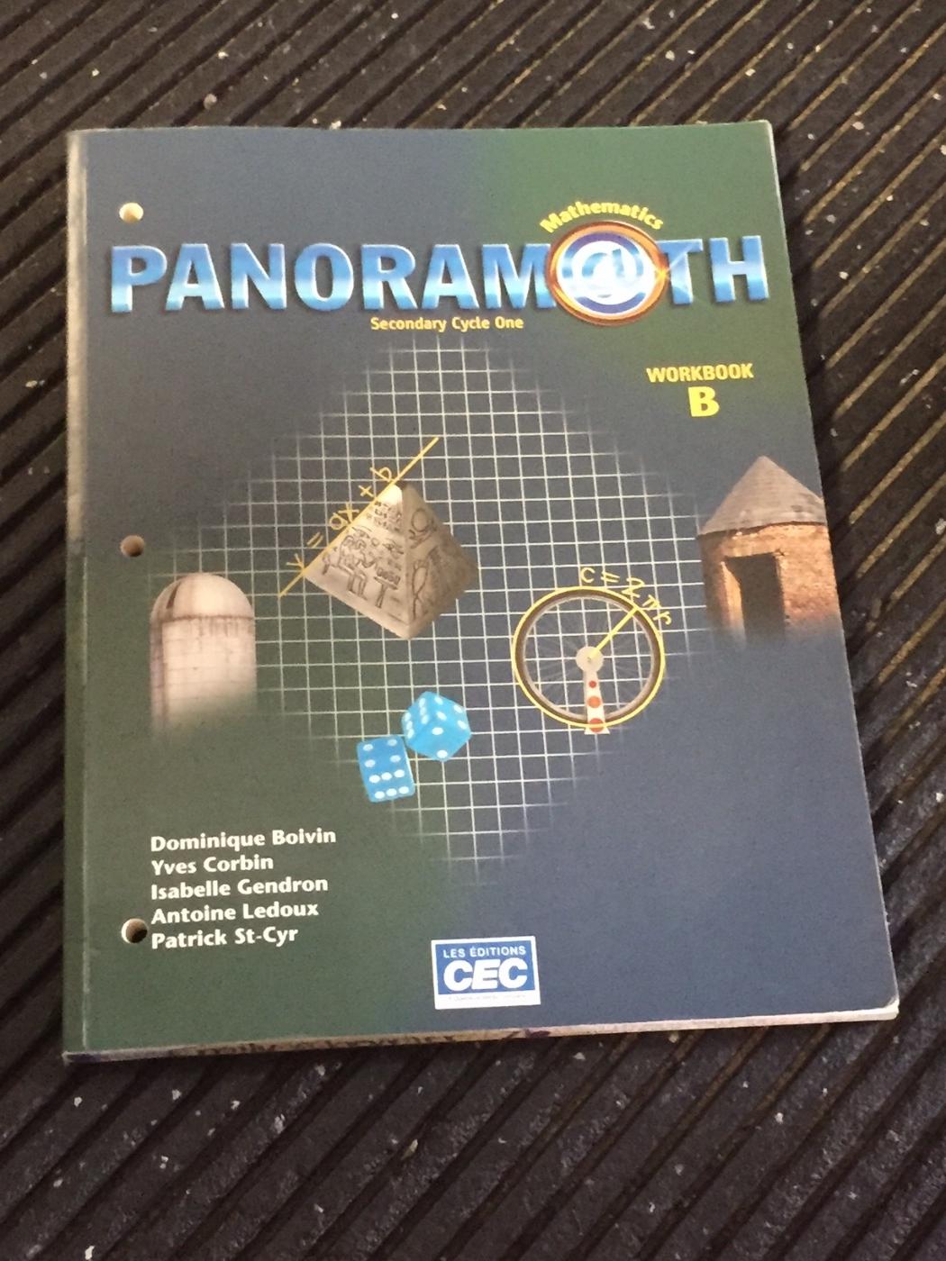 Panoram|th : mathematics, secondary cycle one. Workbook B