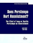 Does perstempo hurt reenlistment