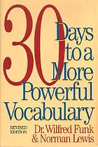 30 days to a more powerful vocabulary