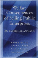 Welfare Consequences of Selling Public Enterprises