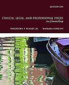 Ethical, Legal, and Professional Issues in Counseling