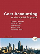 Cost accounting: a managerial emphasis