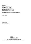  Essentials of financial accounting: information for business decisions