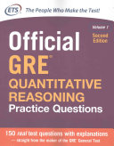  Official GRE quantitative reasoning practice questions. Volume 1