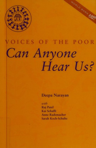  Can Anyone Hear Us? : Voices of the Poor