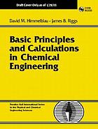 Basic principles and calculations in chemical engineering