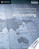 Cambridge International AS and A Level Accounting Coursebook