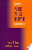 Cases in Public Policy Analysis