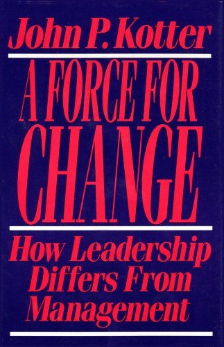  A force for change : how leadership differs from management