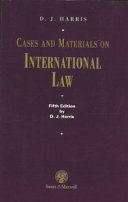 Cases and Materials on International Law