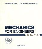  Mechanics for engineers : statics and dynamics