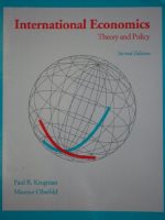 International economics: theory and policy