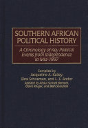 Southern African Political History: a chronology of key political Events from Independence to mid 1997