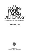  Collins pocket Italian dictionary : Italian-English, English-Italian