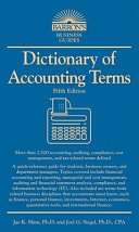 Dictionary of Accounting Terms