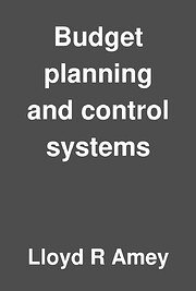 Budget Planning and Control Systems